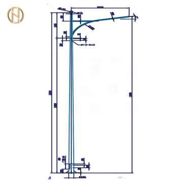 High Quality Galvanized Street Light Pole Price Malaysia